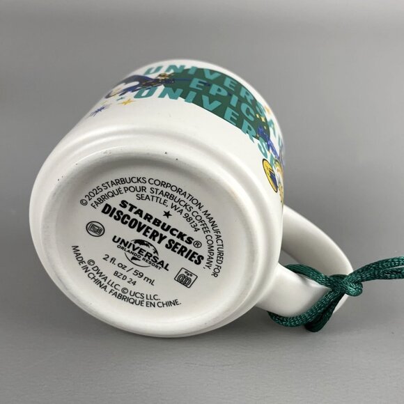 Starbucks Universal Epic Universe Ornament 2 oz Mini Mug Discovery Series New - Picture 10 of 16